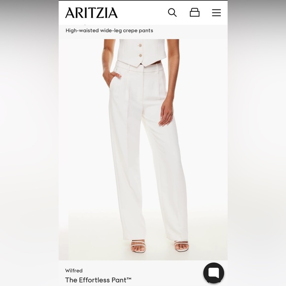 Wilfred Light Birch Crepe Trouser - Picture 2 of 4